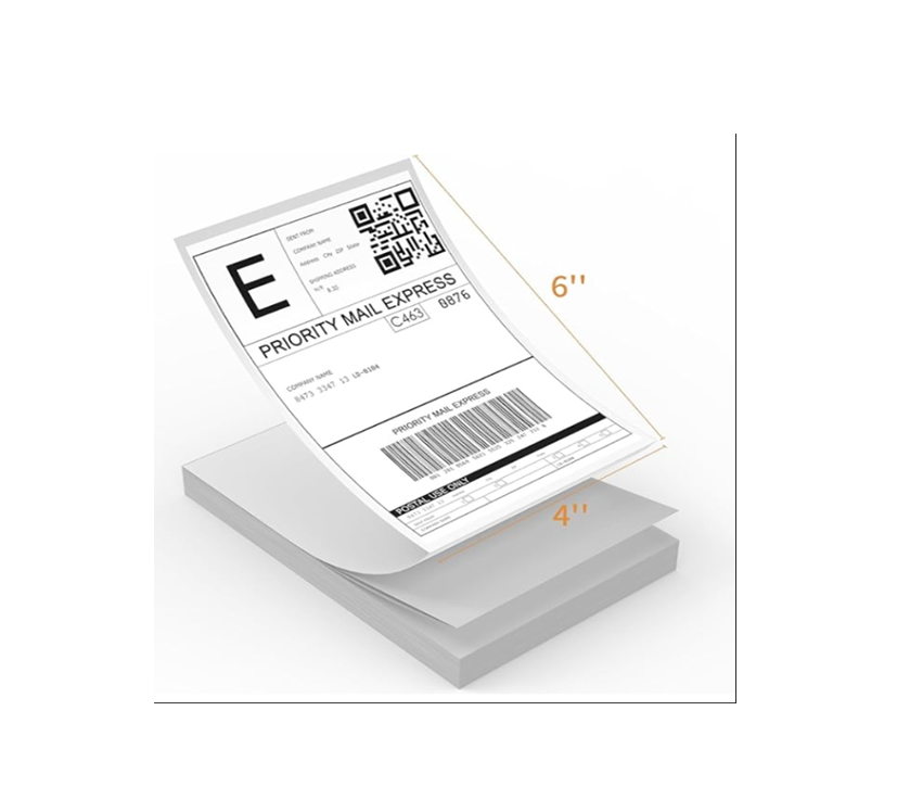4x6 inch Sticker Shipping Labels