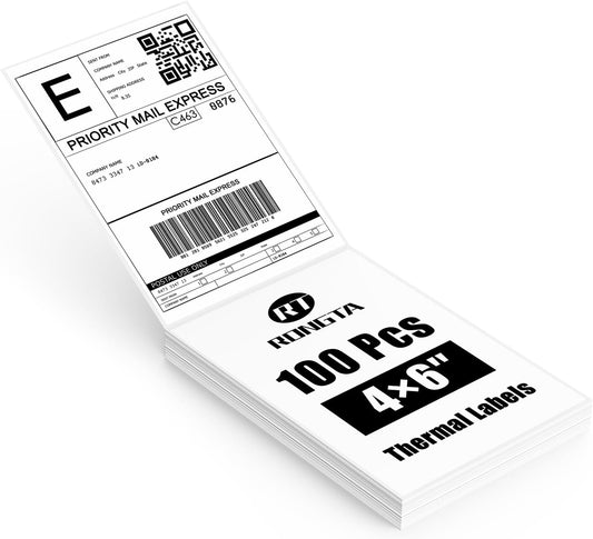 4x6 inch Fan-fold Shipping Labels