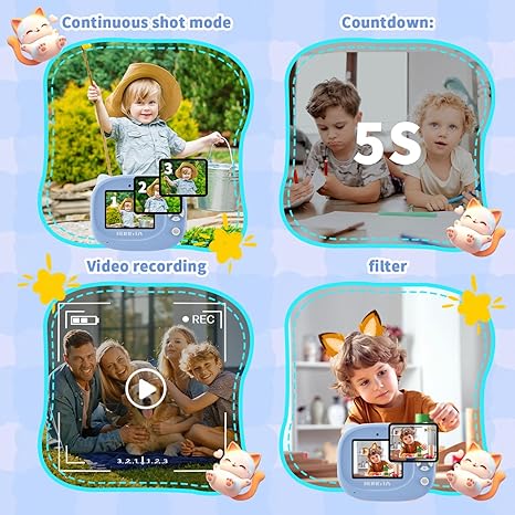 Rongta Z1 Kids Camera Instant Print (Blue)