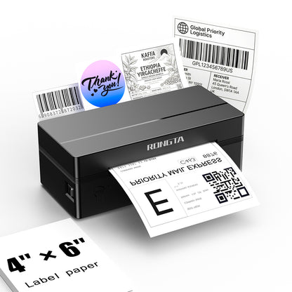 Rongta RP425 Thermal Shipping Label Printer (Black)