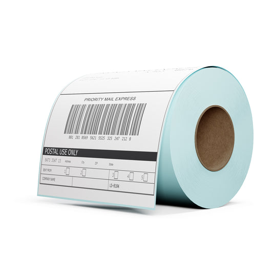 RONGTA 4x6 Thermal Labels, Fanfold Shipping Label Compatible with Thermal Printers,Clear Printing,Permanent Adhesive,220 Sheets per Stack (White, 1 Roll | 220 Labels)