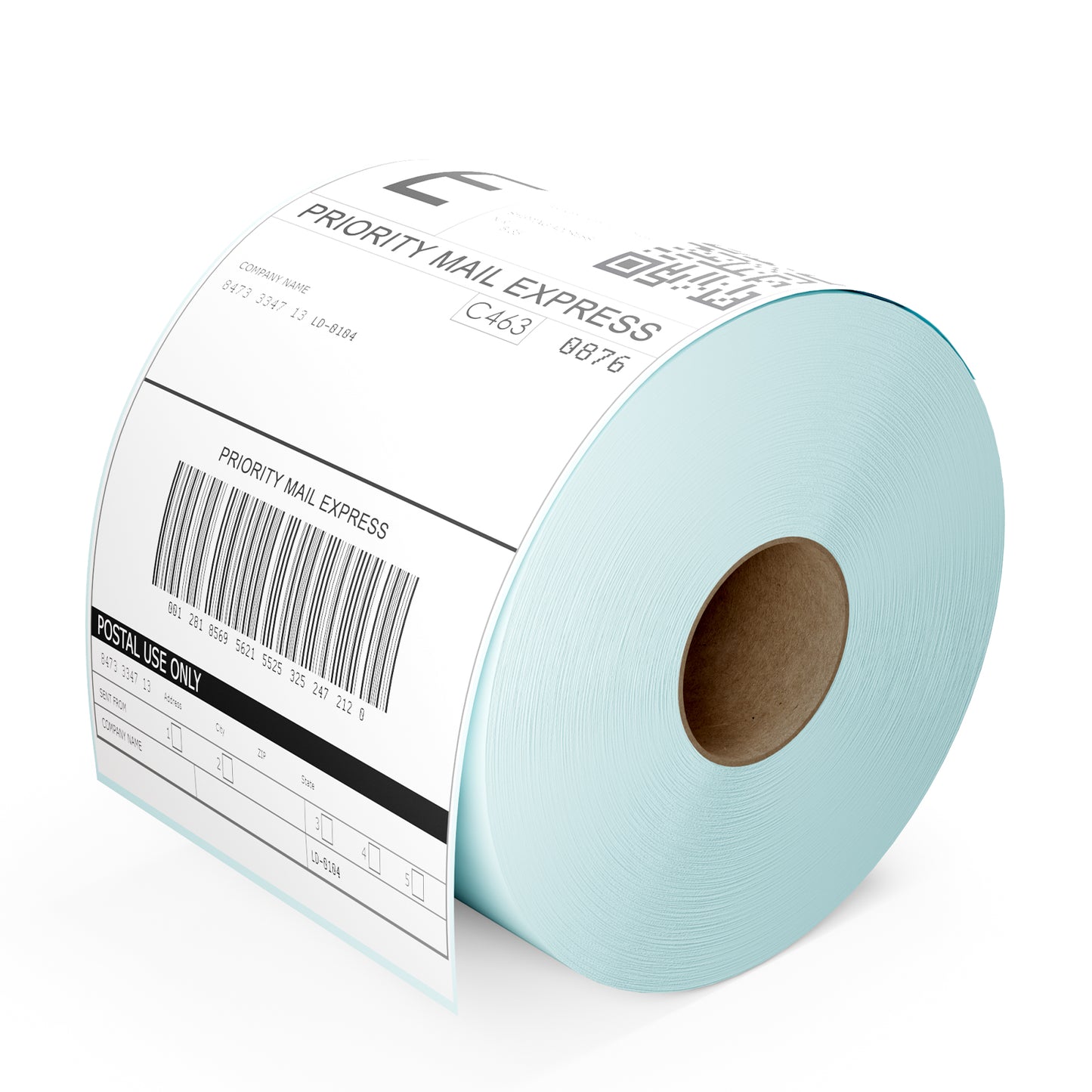 RONGTA 4x6 Thermal Labels, Fanfold Shipping Label Compatible with Thermal Printers,Clear Printing,Permanent Adhesive,220 Sheets per Stack (White, 1 Roll | 220 Labels)