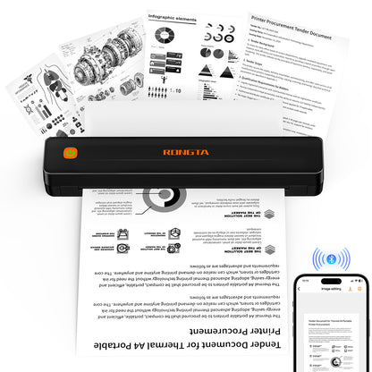 Rongta F11 Bluetooth Thermal Portable Printer Support US Letter