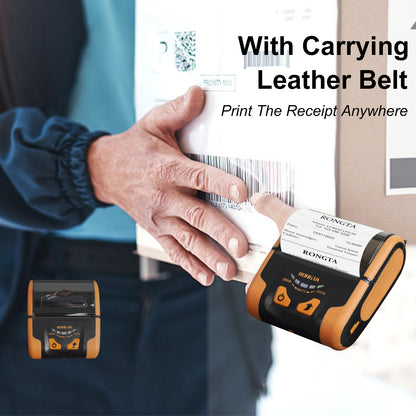 Rongta Portable 80mm POS Printer, Mobile Thermal Receipts Printer, USB&Bluetooth Connection, Compatible with Android Phone, Do Not Square/Ipad/Computer/Android Tablet(RPP300)