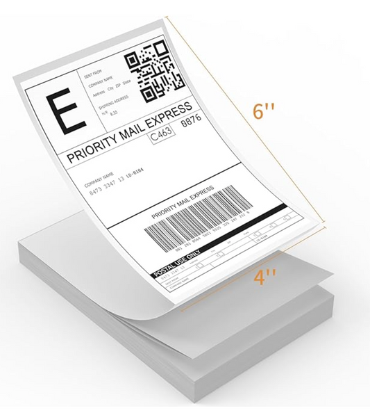 4x6 inch Sticker Shipping Labels