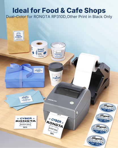 Dual-Color 2 inch Rolled Thermal Labels 500pcs for RP310D