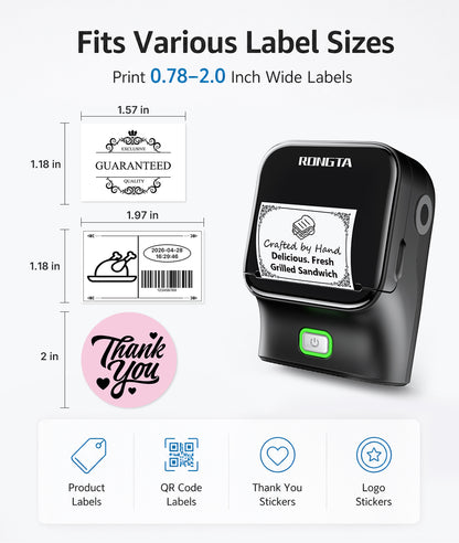 Rongta R22A Bluetooth Label Maker Machine For Office