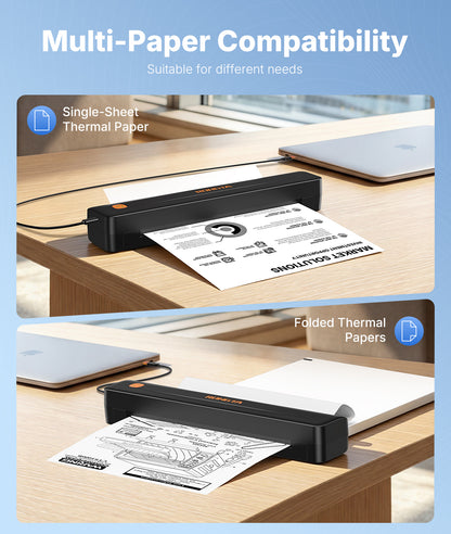 Rongta F11 Bluetooth Thermal Portable Printer Support US Letter