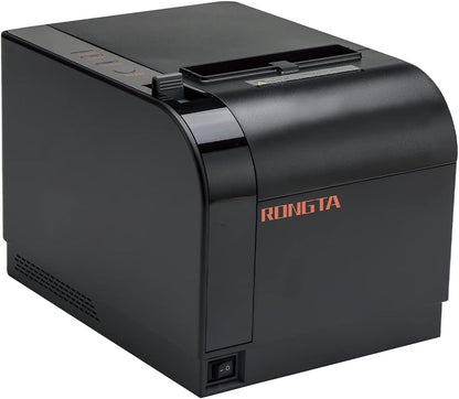 Rongta Thermal Receipt Printer, 80mm Receipt Printers, Thermal Pos Printer with Auto Cutter Support Cash Drawer,USB Serial Ethernet Support ESC/POS, Compatible with Windows/Mac/Linux(RP820)