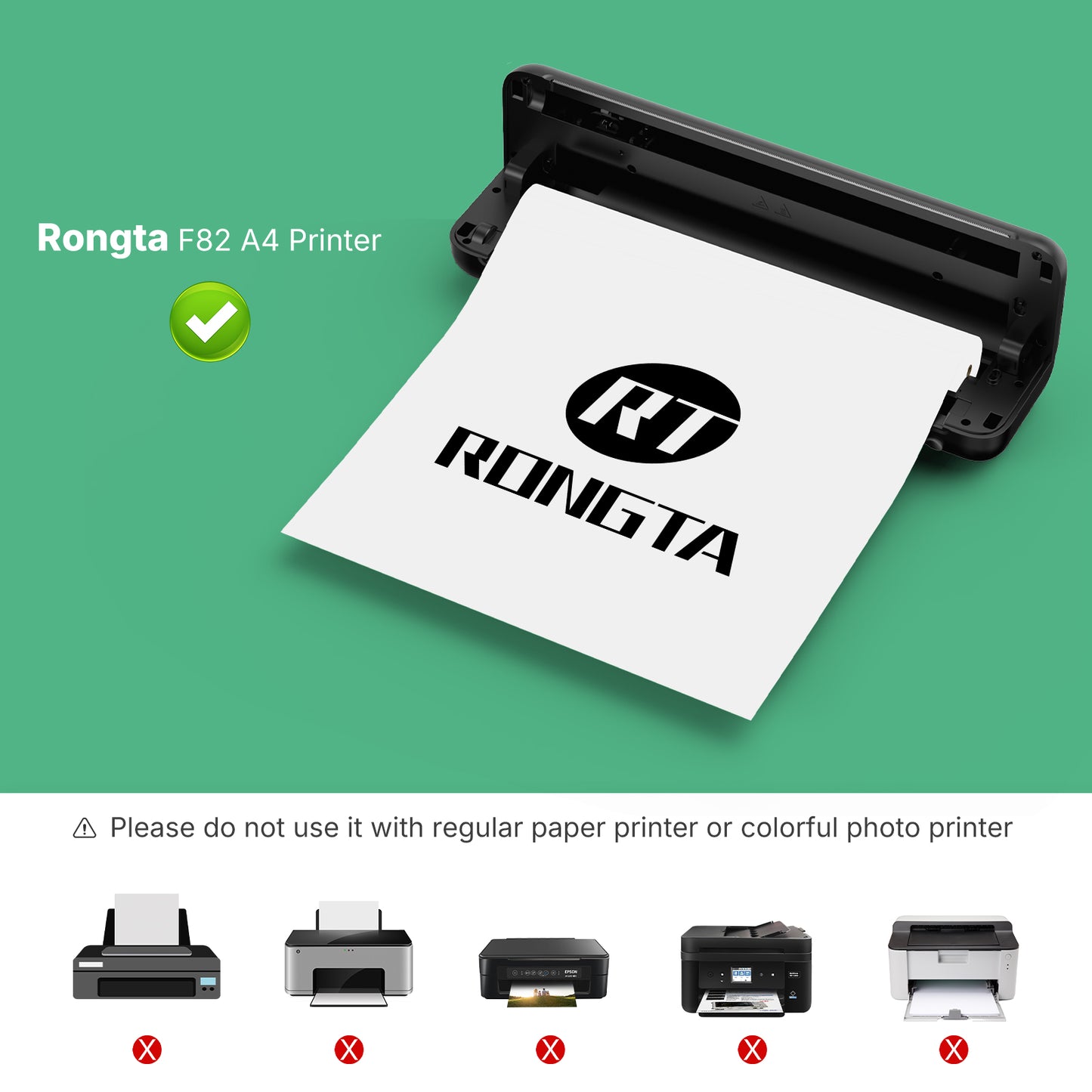 Thermal Printer Paper 8.5x11 Inches, Single US Letter Size, Suitable with Most Thermal Portable Printers, 3 Rolls