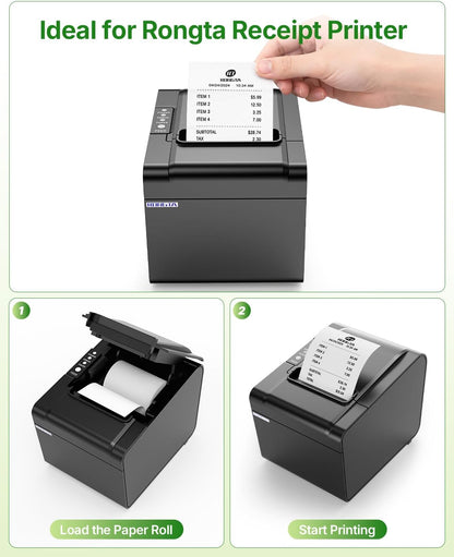 80MM (3 1/8 x 230) Thermal Paper 10 Rolls POS Receipt Paper