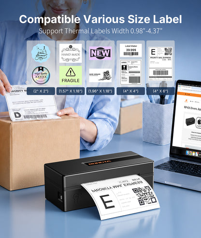 Rongta RP425A Thermal Shipping Label Printer (Black)