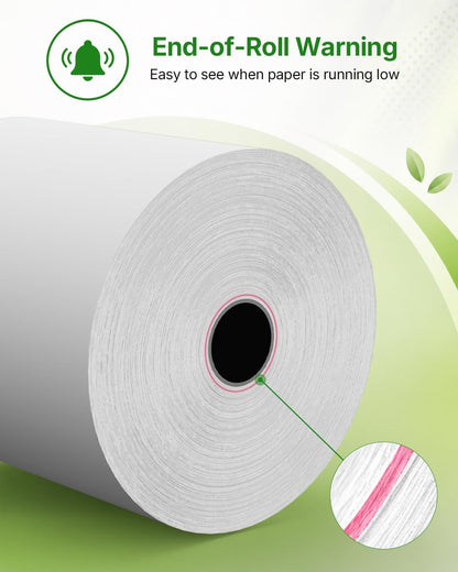 80MM (3 1/8 x 230) Thermal Paper 10 Rolls POS Receipt Paper