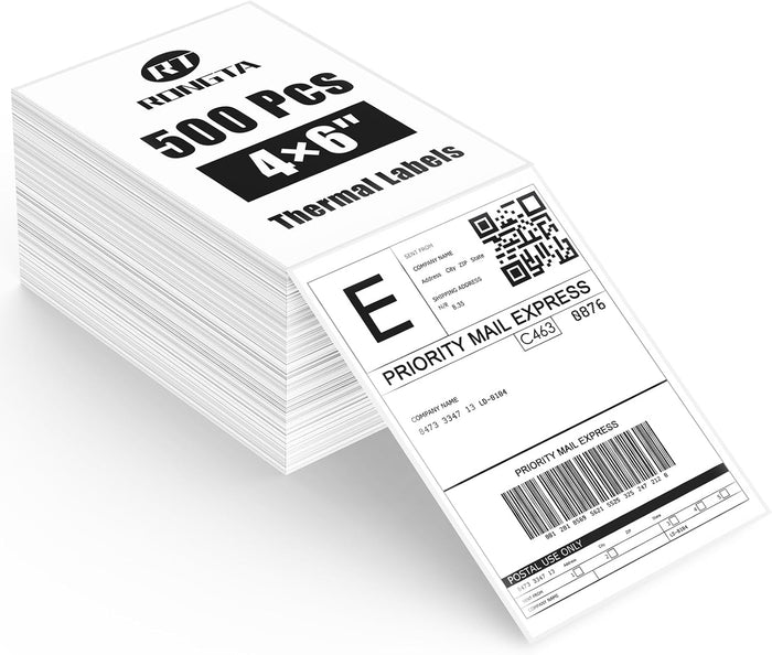 4x6 inch Fan-fold Shipping Labels