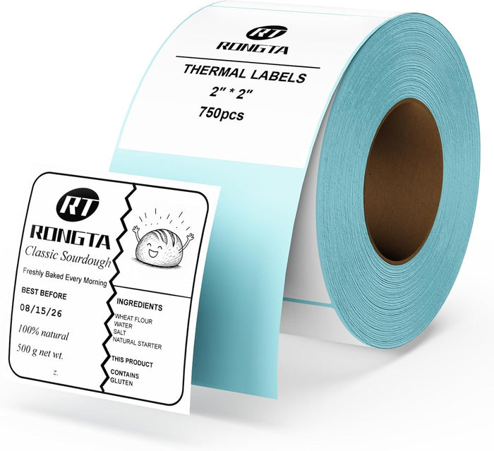 2*2 inch Rolled Thermal Labels 750pcs