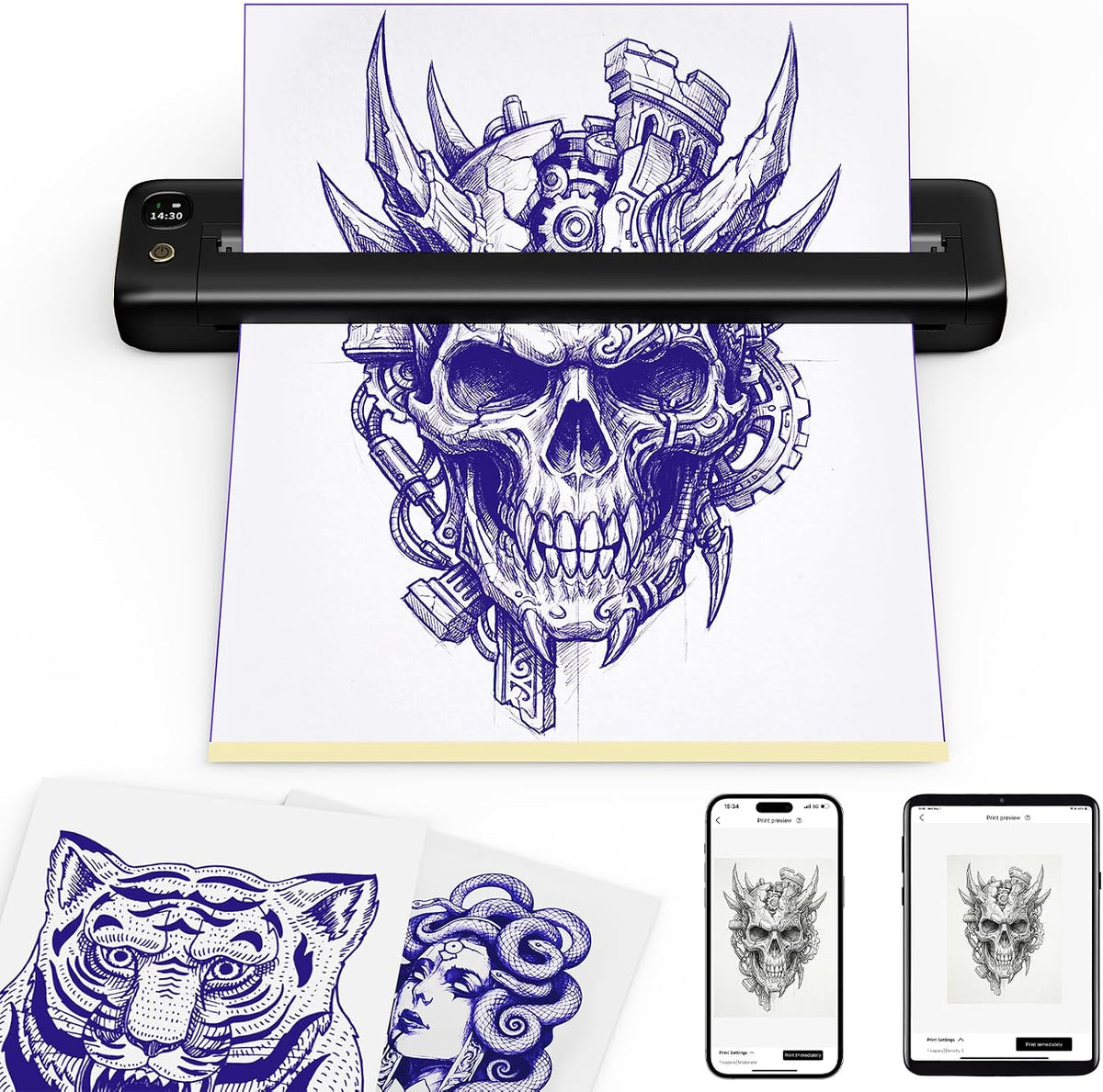 Rongta F81S Tattoo Stencil Printer (Purple)
