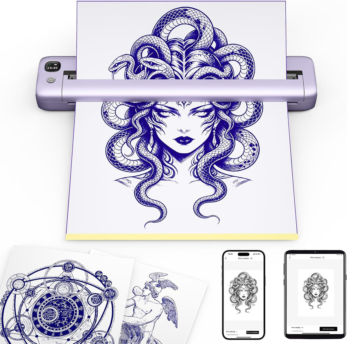 Rongta F81S Tattoo Stencil Printer (Purple)