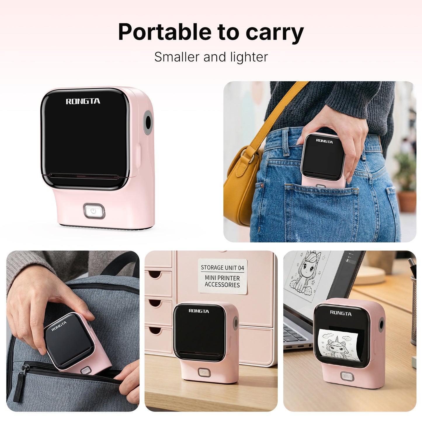 Rongta R22B Bluetooth Label Maker Machine For Office