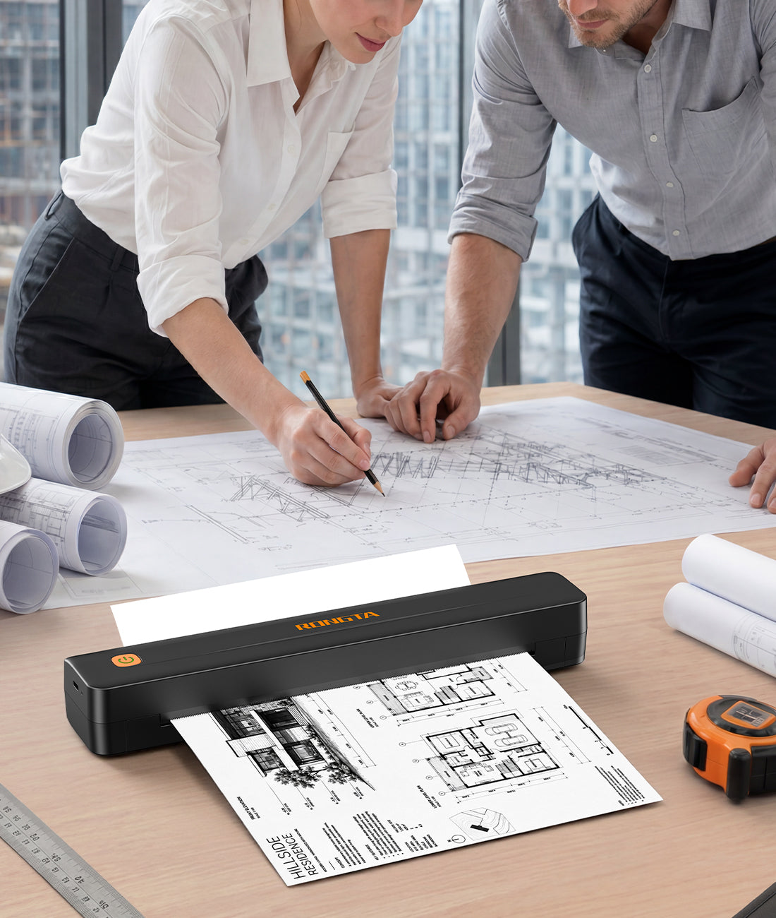 Rongta F11 Bluetooth Thermal Portable Printer Support US Letter