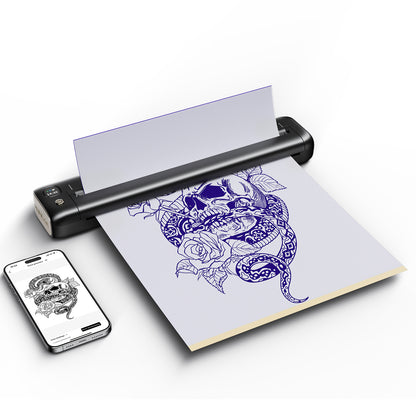Rongta Tattoo Stencil Printer, Wireless Tattoo Machine, Black