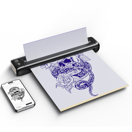 Rongta Tattoo Stencil Printer, Wireless Tattoo Machine, Black