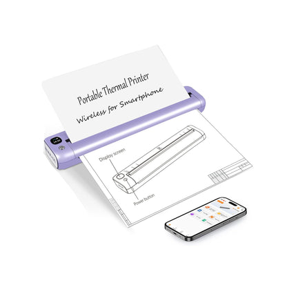 Rongta F81 Bluetooth Thermal Portable Printer Support US Letter (Purple)
