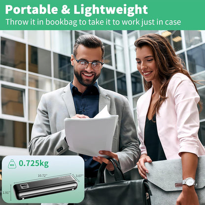 Rongta F82 Bluetooth Thermal Portable Printer Support US Letter (Black)