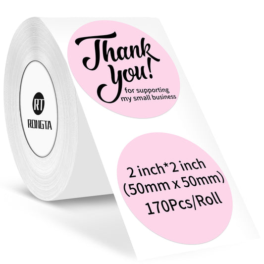 Rongta Label Tape for R22, with NFC Clips, Round Pink Color