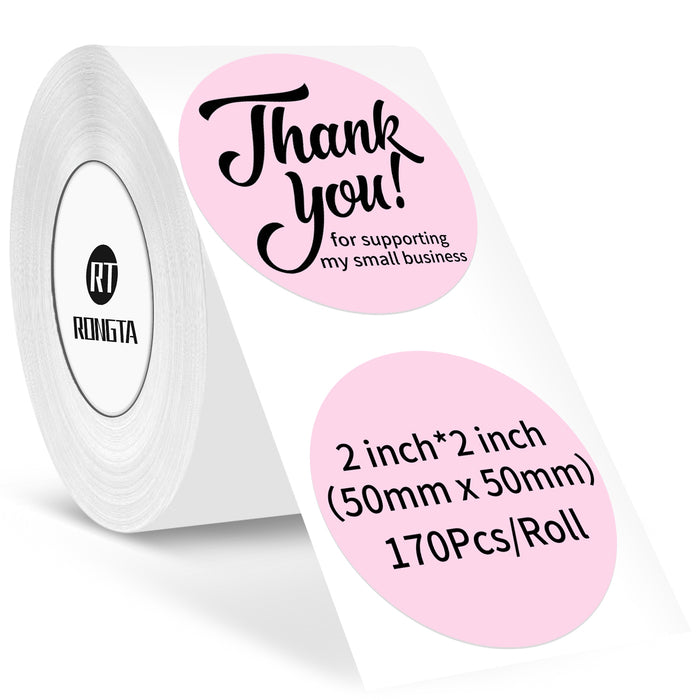 Rongta Label Tape for R22, with NFC Clips, Round Pink Color