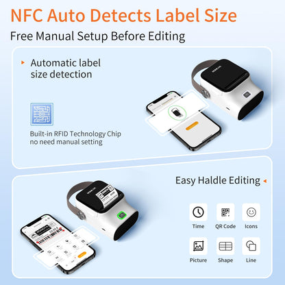 Rongta R22 Bluetooth Label Maker Machine For Office