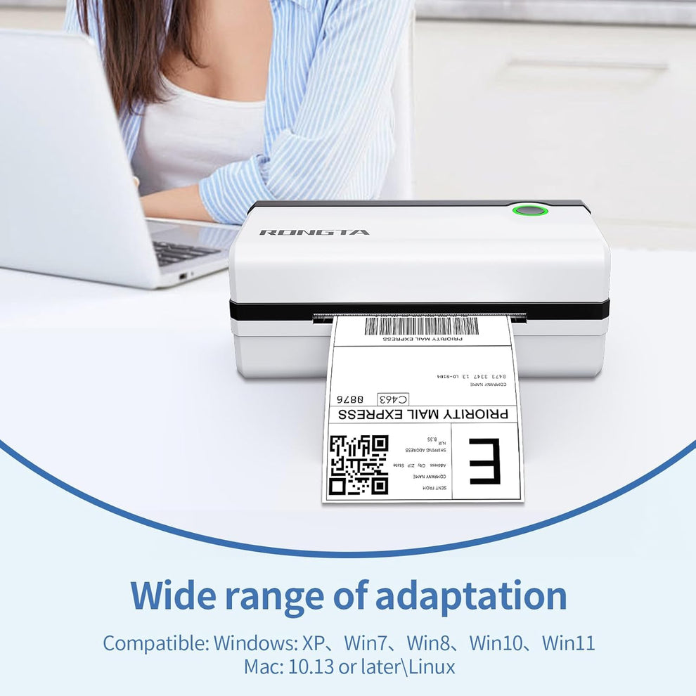 Rongta RP420 Bluetooth Thermal Shipping Label Printer (White)