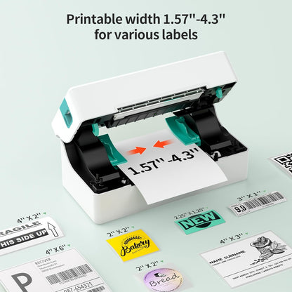 Rongta RP421A Thermal Shipping Label Printer (White)