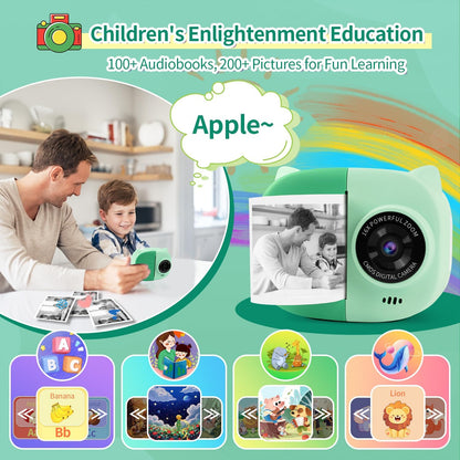 Rongta Z1 Kids Camera Instant Print (Green）