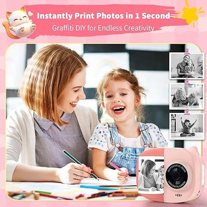 Rongta Z1 Kids Camera Instant Print (Pink)