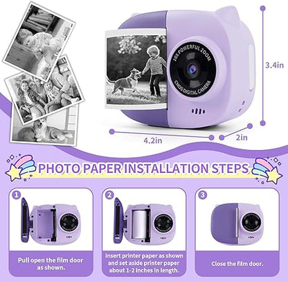 Rongta Z1 Kids Camera Instant Print (Purple)