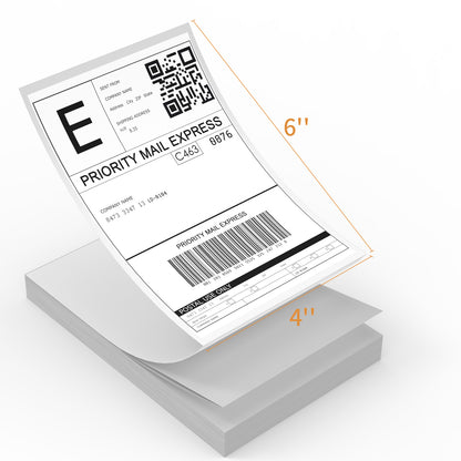 Rongta 4x6 inch Sticker Thermal Shipping Labels 500pcs