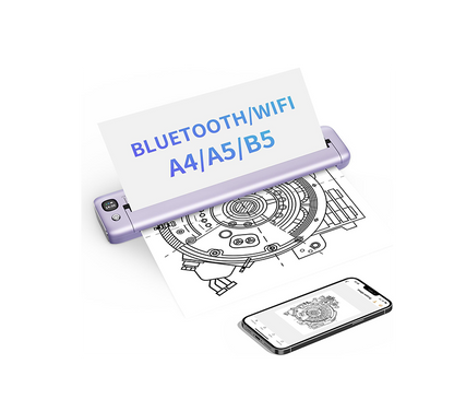 Rongta F81 Bluetooth Thermal Portable Printer Support US Letter (Purple)