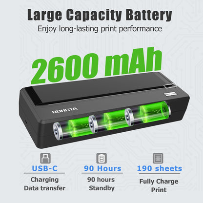 Rongta PN81 Inkless Portable Printer (Black)